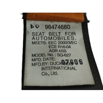 Recambio de cinturon seguridad trasero izquierdo para chevrolet captiva 2.0 diesel cat referencia OEM IAM 96474680  