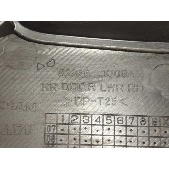 Recambio de guarnecido puerta trasera derecha para nissan x-trail (t31) 2.0 dci turbodiesel cat referencia OEM IAM 82926JG00A NE