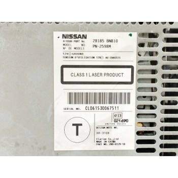 Recambio de sistema audio / radio cd para nissan almera tino (v10m) 2.2 dci diesel cat referencia OEM IAM 28185BN810 PN2598M CAR