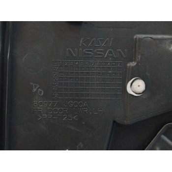 Recambio de guarnecido puerta delantera izquierda para nissan x-trail (t31) 2.0 dci turbodiesel cat referencia OEM IAM 80977JG00