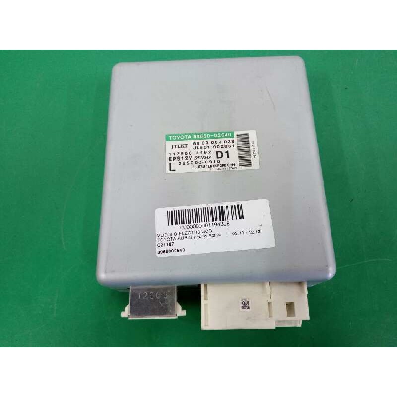 Recambio de modulo electronico para toyota auris hybrid active referencia OEM IAM 8965002640 6900002029 