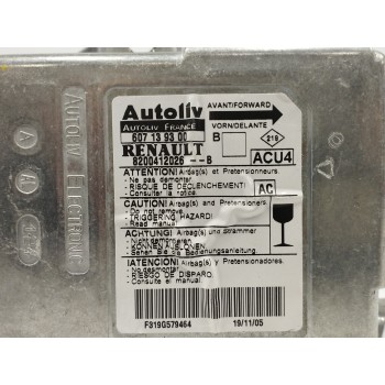 Recambio de centralita airbag para renault megane ii berlina 5p 1.6 16v referencia OEM IAM 8200412026 607139300 