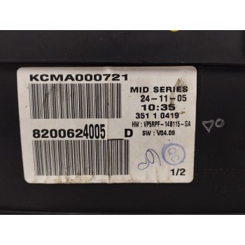 Recambio de cuadro instrumentos para renault megane ii berlina 5p 1.6 16v referencia OEM IAM 8200624005 KCMA000721 
