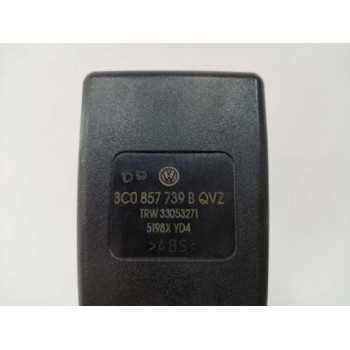 Recambio de enganche cinturon izquierdo para volkswagen passat berlina (3c2) 1.4 16v tsi referencia OEM IAM 3C0857739B TRASERO 3