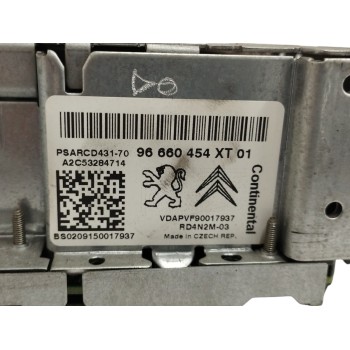 Recambio de sistema audio / radio cd para peugeot 207 1.6 16v referencia OEM IAM 96660454XT A2C53284714 