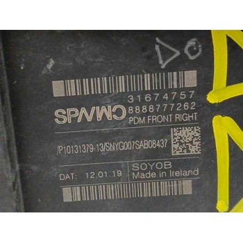 Recambio de motor elevalunas delantero derecho para volvo xc40 (536) t3 1477 cc referencia OEM IAM 31674757  