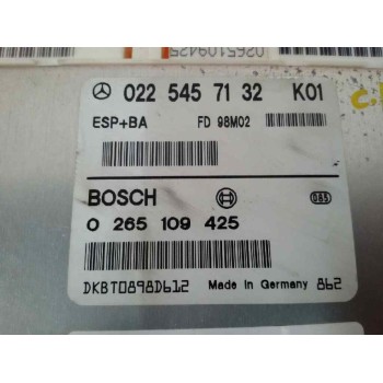 Recambio de centralita motor uce para mercedes-benz clase a (w168) 140 (168.031) referencia OEM IAM A0285452632 0265109425 