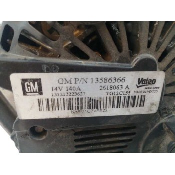 Recambio de alternador para opel meriva b 1.6 cdti dpf referencia OEM IAM 13586366 2618063A 140A