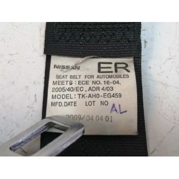 Recambio de cinturon seguridad trasero derecho para nissan x-trail (t31) 2.0 dci turbodiesel cat referencia OEM IAM TKAH0EG459  