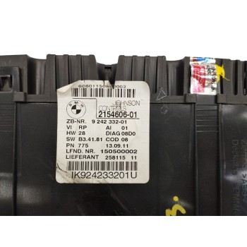 Recambio de cuadro instrumentos para bmw serie 1 berlina (e81/e87) 116d referencia OEM IAM 2154606 9242332 