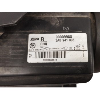 Recambio de faro derecho para volkswagen passat lim. (362) 2.0 tdi referencia OEM IAM 3AB941008 VEHICULO INGLES SOPORTE REPARADO