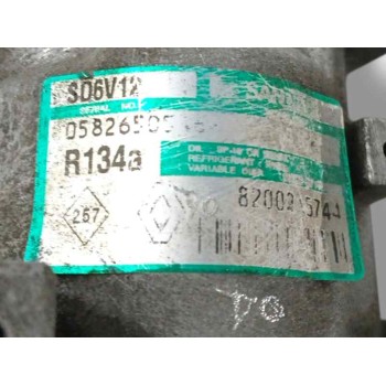 Recambio de compresor aire acondicionado para renault clio ii fase ii (b/cb0) authentique referencia OEM IAM 8200315744 SD6V12 R