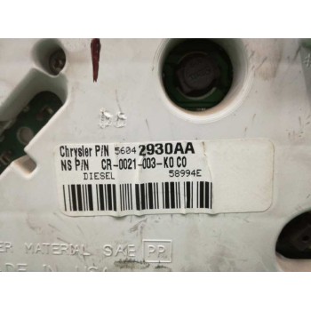 Recambio de cuadro instrumentos para jeep gr.cherokee (wj/wg) 3.1 td laredo referencia OEM IAM 56042930AA  
