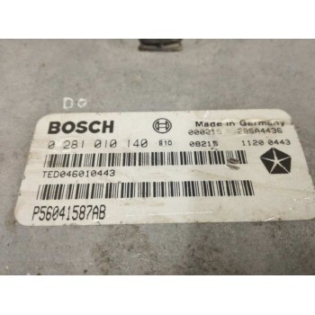 Recambio de centralita motor uce para jeep gr.cherokee (wj/wg) 3.1 td laredo referencia OEM IAM P56041587AB 0281010140 