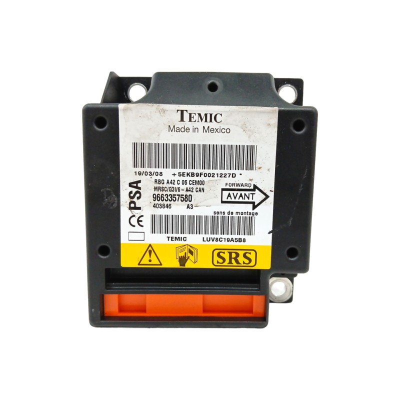 Recambio de centralita airbag para citroën c3 pluriel (hb_) 1.4 referencia OEM IAM 9663357580  