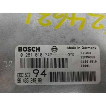Recambio de centralita motor uce para peugeot 307 (s1) 2.0 hdi cat referencia OEM IAM 9643524880 0281010747 