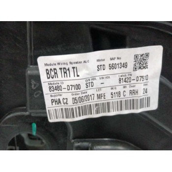 Recambio de elevalunas trasero derecho para hyundai tucson (tl, tle) 1.7 crdi referencia OEM IAM 83480D7100 SIN MOTOR 