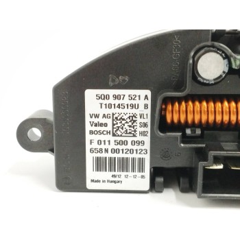 Recambio de resistencia calefaccion para seat leon (5f1) 1.6 tdi referencia OEM IAM 5Q0907521A T1014519U F011500099