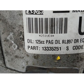 Recambio de compresor aire acondicionado para opel astra j lim. 1.7 16v cdti referencia OEM IAM 13335251  