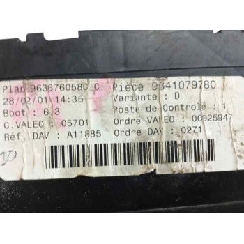 Recambio de caja reles / fusibles para peugeot 307 (s1) 2.0 hdi cat referencia OEM IAM 9636760580  