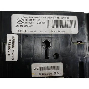 Recambio de mando calefaccion / aire acondicionado para mercedes-benz sprinter 3,5-t furgoneta (b906) 319 cdi / bluetec (906.631