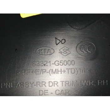 Recambio de guarnecido puerta trasera derecha para kia niro e-niro drive referencia OEM IAM 83321G5000 M0340G5000WK NEGRO