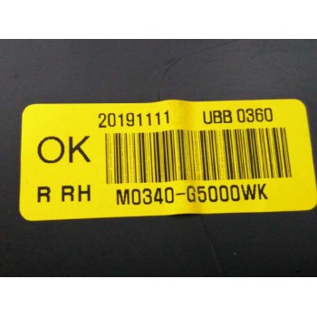 Recambio de guarnecido puerta trasera derecha para kia niro e-niro drive referencia OEM IAM 83321G5000 M0340G5000WK NEGRO