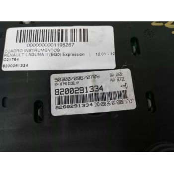 Recambio de cuadro instrumentos para renault laguna ii (bg0) expression referencia OEM IAM 8200291334  