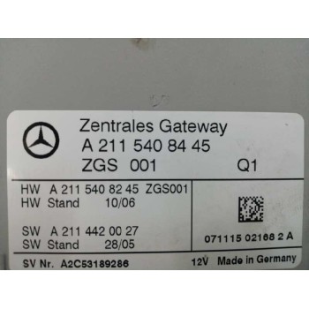 Recambio de modulo electronico para mercedes-benz cls (c219) cls 320 cdi (219.322) referencia OEM IAM A2115408545 A2C53189286 