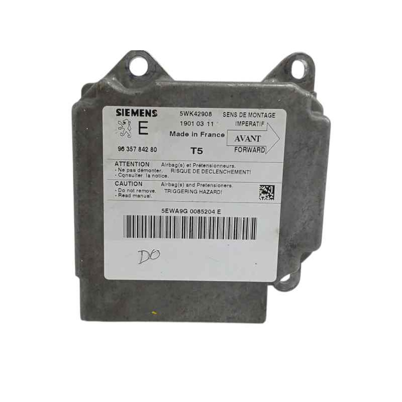 Recambio de centralita airbag para peugeot 307 (s1) 2.0 hdi cat referencia OEM IAM 9635784280 5WK42908 