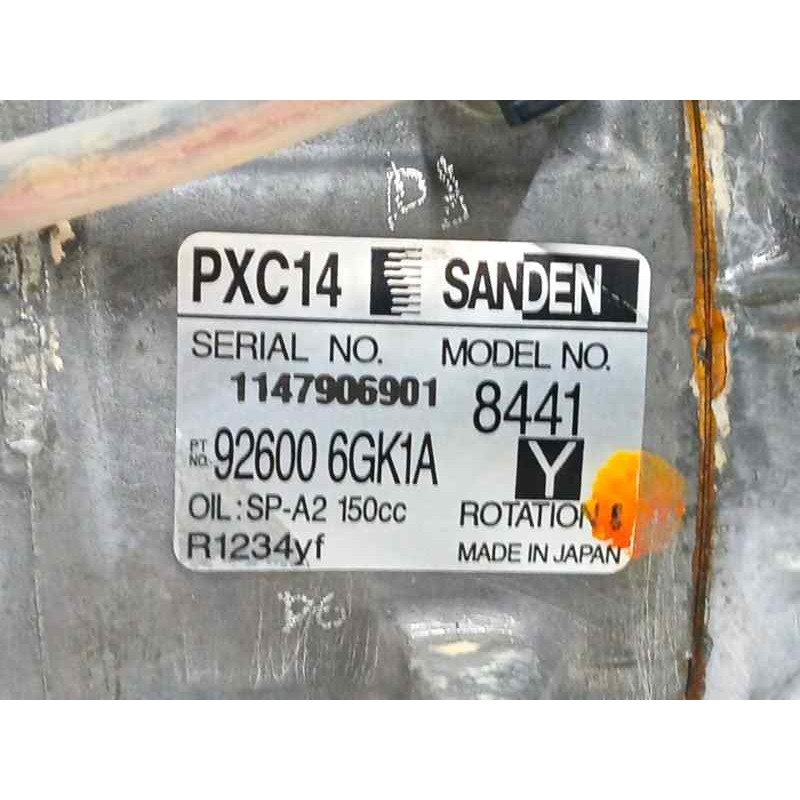 COMPRESOR AIRE ACONDICIONADO R1234YF