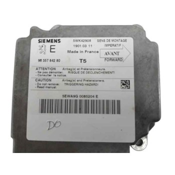 Recambio de centralita airbag para peugeot 307 (s1) 2.0 hdi cat referencia OEM IAM 9635784280 5WK42908 