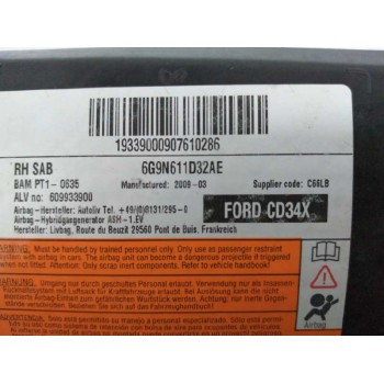 Recambio de airbag lateral delantero derecho para ford s-max (wa6) 2.0 tdci referencia OEM IAM 6G9N611D32AE  