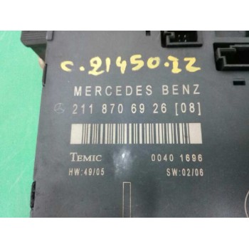 Recambio de modulo electronico para mercedes-benz clase e (w211) berlina e 220 cdi (211.008) referencia OEM IAM 2118706926  
