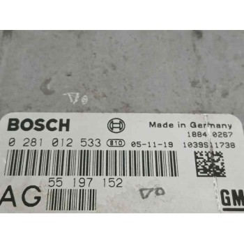 Recambio de centralita motor uce para opel vectra c berlina referencia OEM IAM 55197152 0281012533 