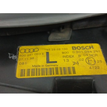 Recambio de faro izquierdo para audi a4 b5 (8d2) 1.9 tdi referencia OEM IAM 8D0941003E  0301094201