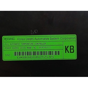 Recambio de mando climatizador para chevrolet captiva 2.0 diesel cat referencia OEM IAM 96436272  