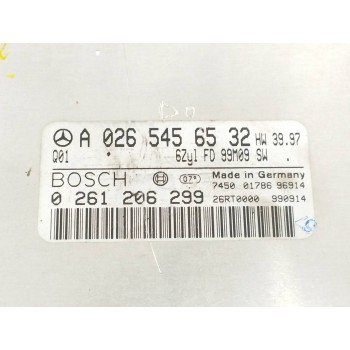 Recambio de centralita motor uce para mercedes-benz clase e (w210) e 240 (210.061) referencia OEM IAM A0265456532 0261206299 