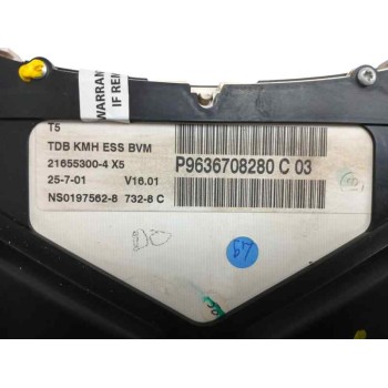 Recambio de cuadro instrumentos para peugeot 307 (s1) 2.0 hdi cat referencia OEM IAM 9636708280  