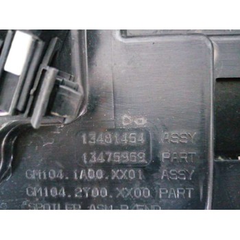 Recambio de aleron trasero para opel crossland x referencia OEM IAM 13481454 NEGRO 