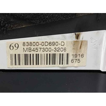 Recambio de cuadro instrumentos para toyota yaris (ksp9/scp9/nlp9) 1.4 turbodiesel cat referencia OEM IAM 838000D690D MB45730032