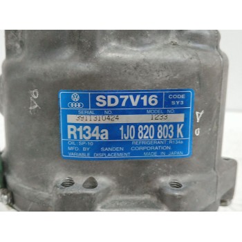 Recambio de compresor aire acondicionado para skoda octavia i (1u2) 1.9 tdi referencia OEM IAM 1J0820803K  SD7V16