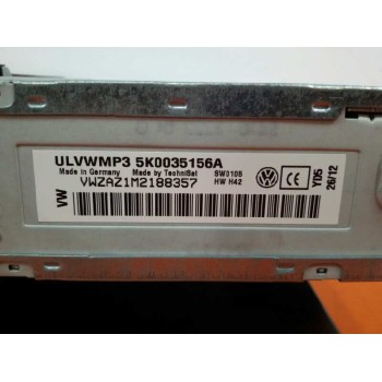Recambio de sistema audio / radio cd para volkswagen golf vi (5k1) advance referencia OEM IAM 5K0035156A  