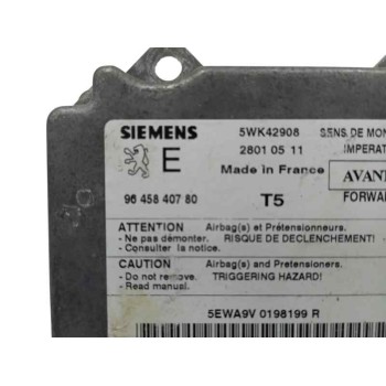 Recambio de centralita airbag para peugeot 307 (s1) 2.0 hdi cat referencia OEM IAM 9645840780  