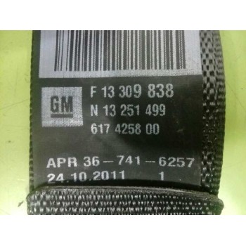 Recambio de cinturon seguridad trasero izquierdo para opel astra j sports tourer excellence referencia OEM IAM 13309838 13251499