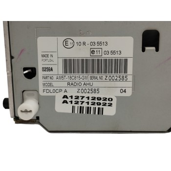 Recambio de sistema audio / radio cd para ford c-max 1.0 ecoboost cat referencia OEM IAM AM5T18C815GM  