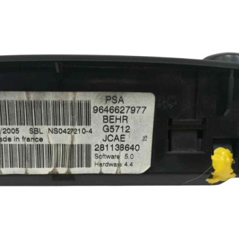 Recambio de mando climatizador para peugeot 307 (s1) 1.6 16v hdi referencia OEM IAM 9646627977  