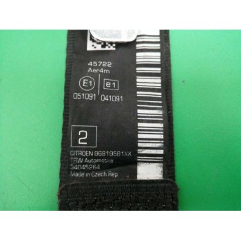 Recambio de cinturon seguridad trasero derecho para citroën c3 sx referencia OEM IAM 96819581XX  