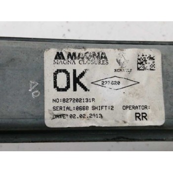 Recambio de elevalunas trasero derecho para dacia sandero ii (b8_) 1.2 referencia OEM IAM CABLE MANUAL 827202131R 