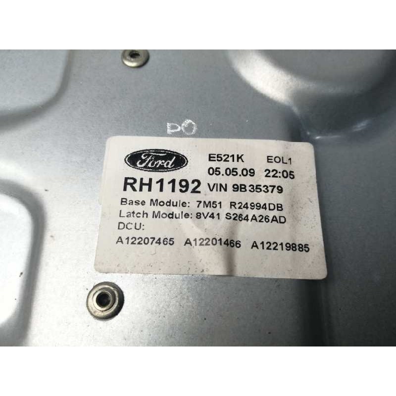 ELEVALUNAS TRASERO DERECHO 7M51R24994DB 5WK11598F